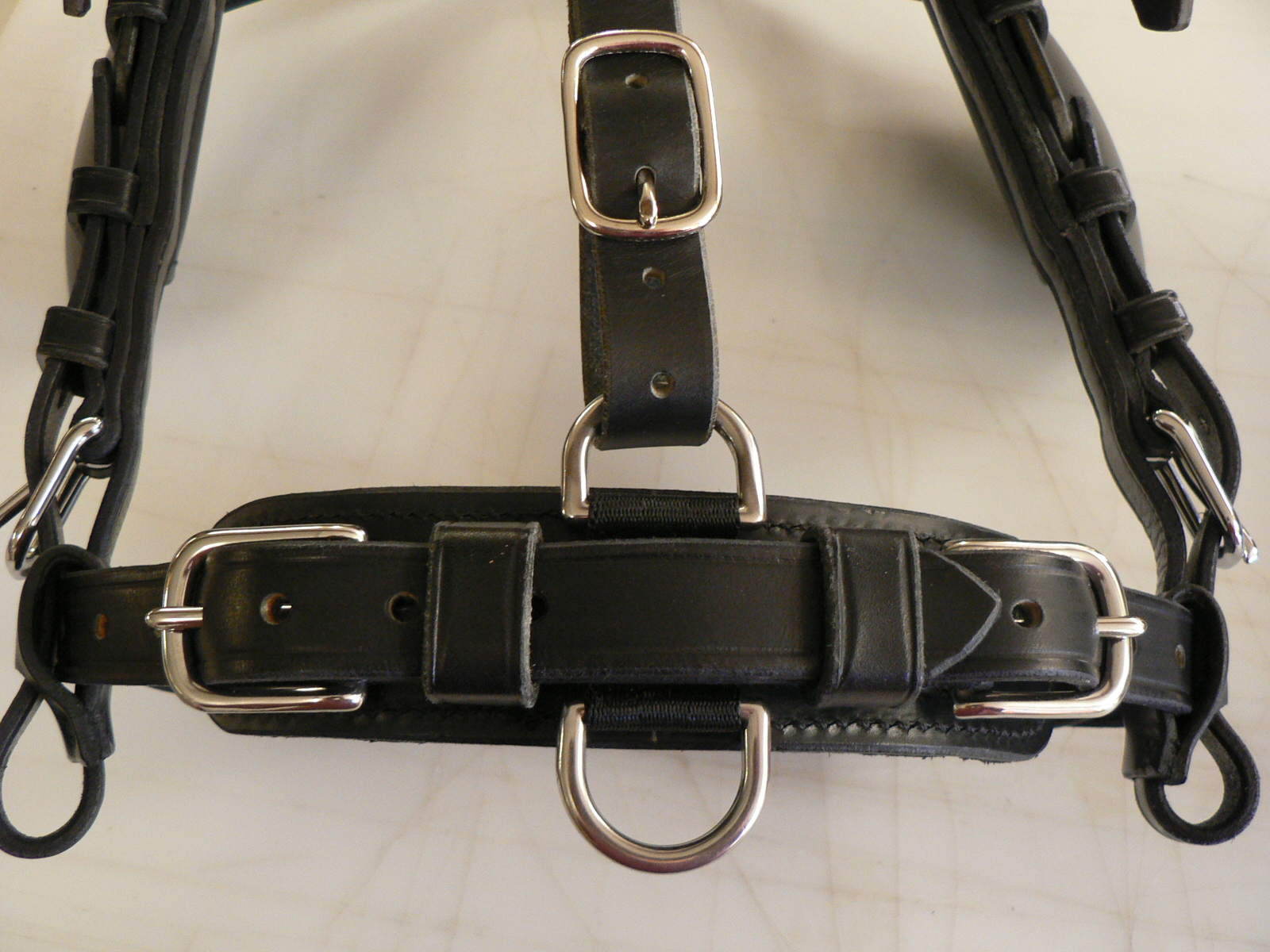 Bride D'attelage Western ProRider En Cuir Noir – Taille Cheval Complet (8008B)